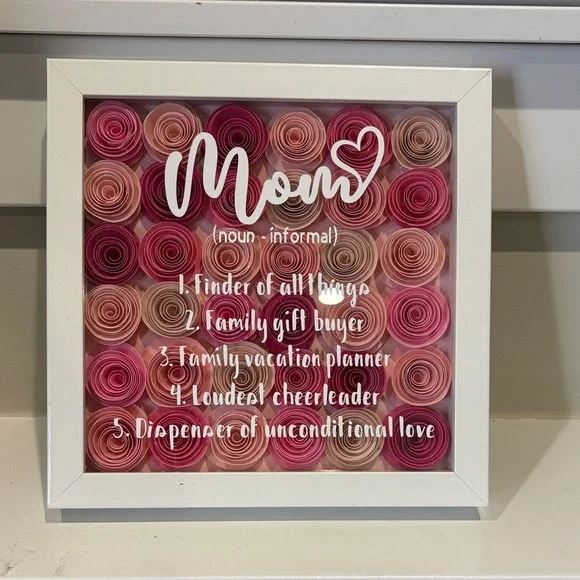 Mom Rose Shadow Box Frame - Picture 2 of 5